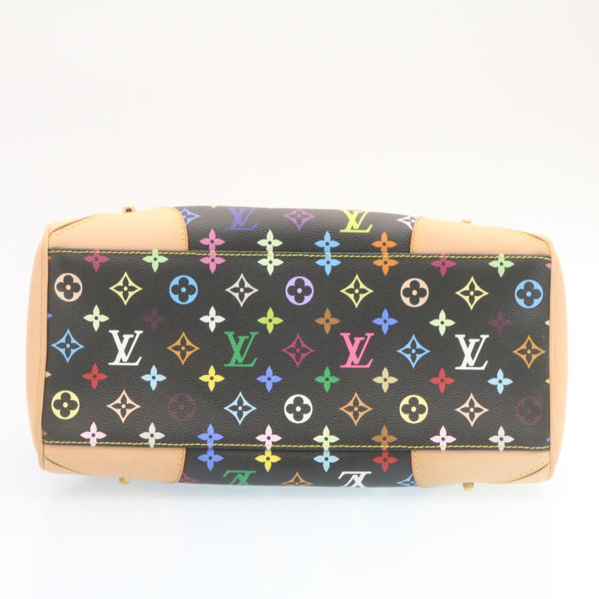 LOUIS VUITTON Monogram Multicolor Claudia Hand Bag Black M40194 LV Auth 28182A