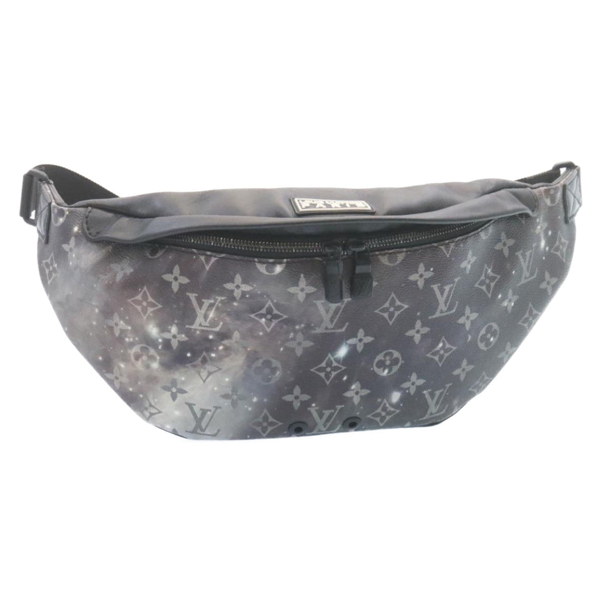 LOUIS VUITTON Monogram Galaxy Discovery Bum Bag Shoulder Bag Black Auth 28275A