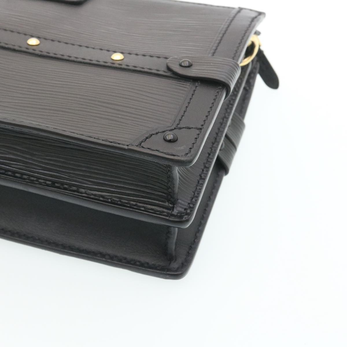 LOUIS VUITTON Epi Trunk Clutch 2Way Shoulder Bag Black M53052 LV Auth 28382SM