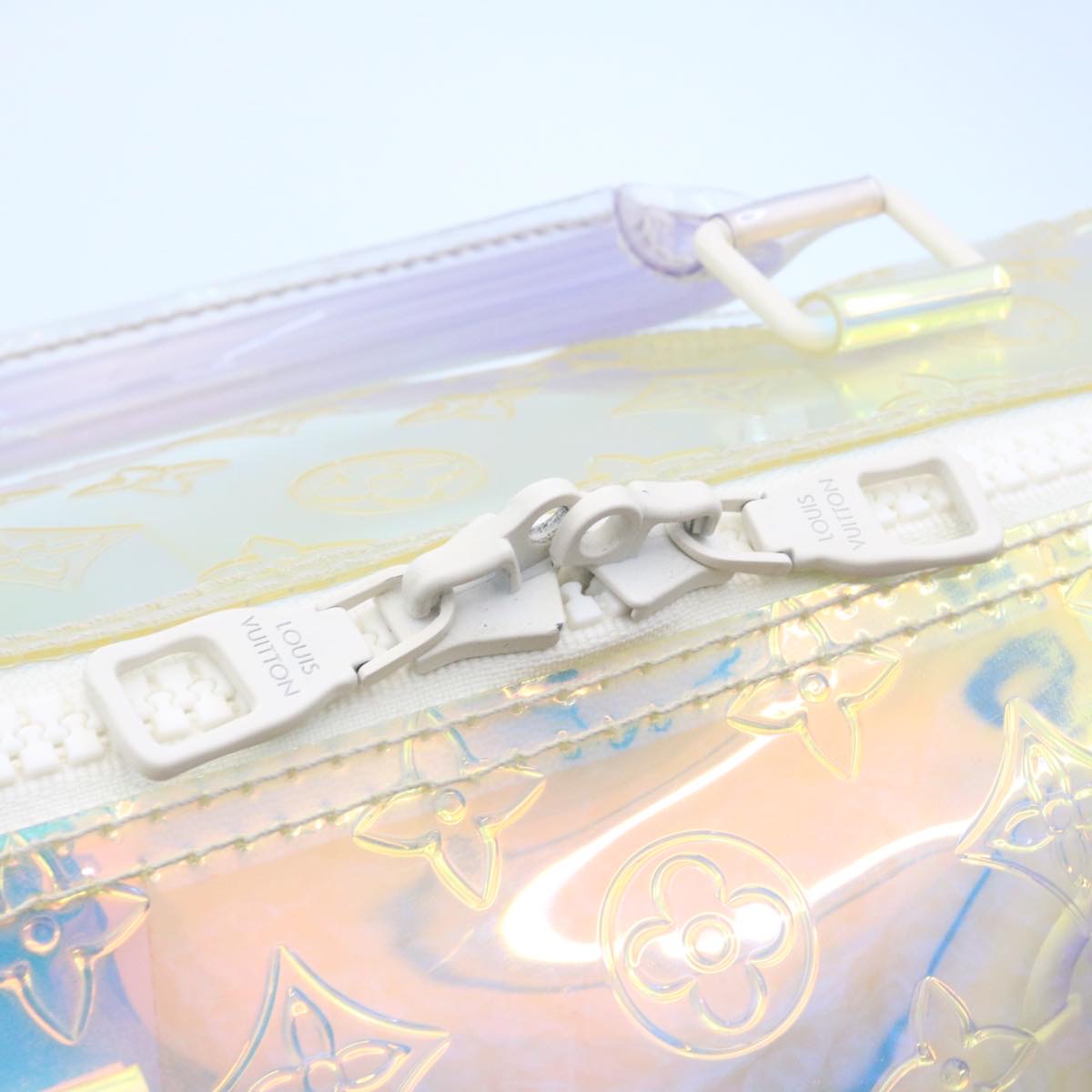 LOUIS VUITTON Monogram Prism Keepall Bandouliere 50 BostonBag M53271 Auth 28628S
