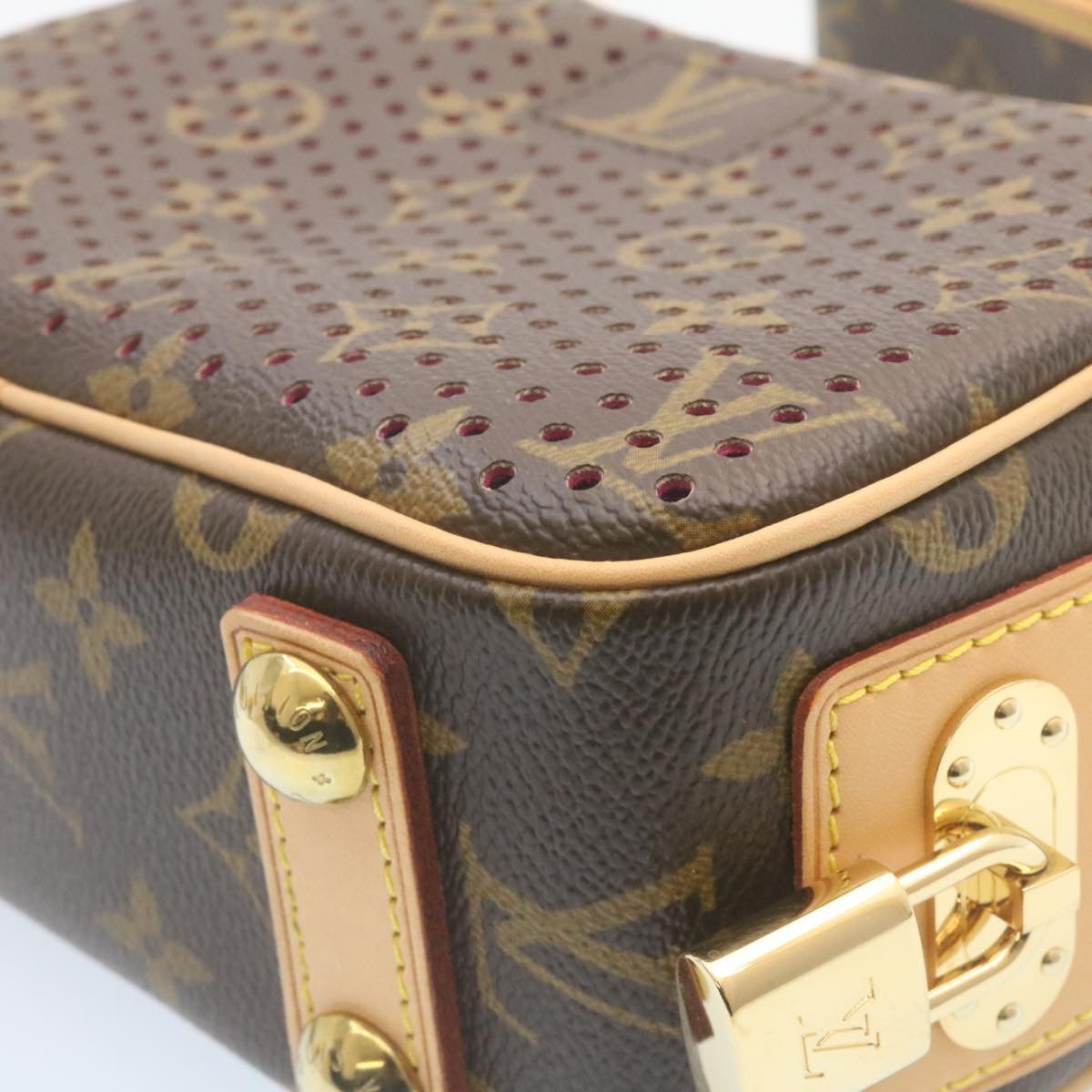 LOUIS VUITTON Monogram Perfo Mini Trocadero Shoulder Bag M95175 LV Auth 28917SAV