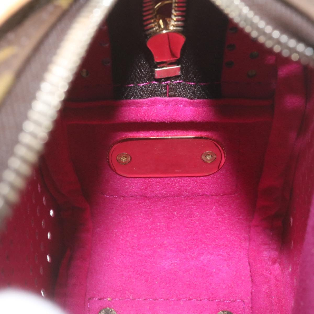 LOUIS VUITTON Monogram Perfo Mini Trocadero Shoulder Bag M95175 LV Auth 28917SAV
