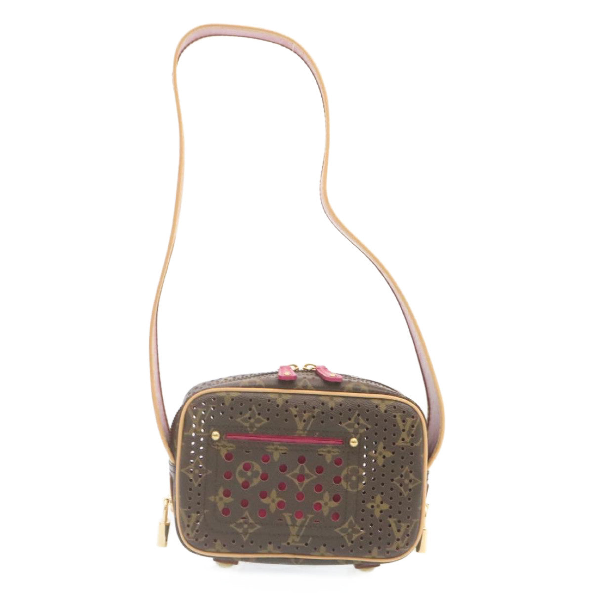 LOUIS VUITTON Monogram Perfo Mini Trocadero Shoulder Bag M95175 LV Auth 28917SAV