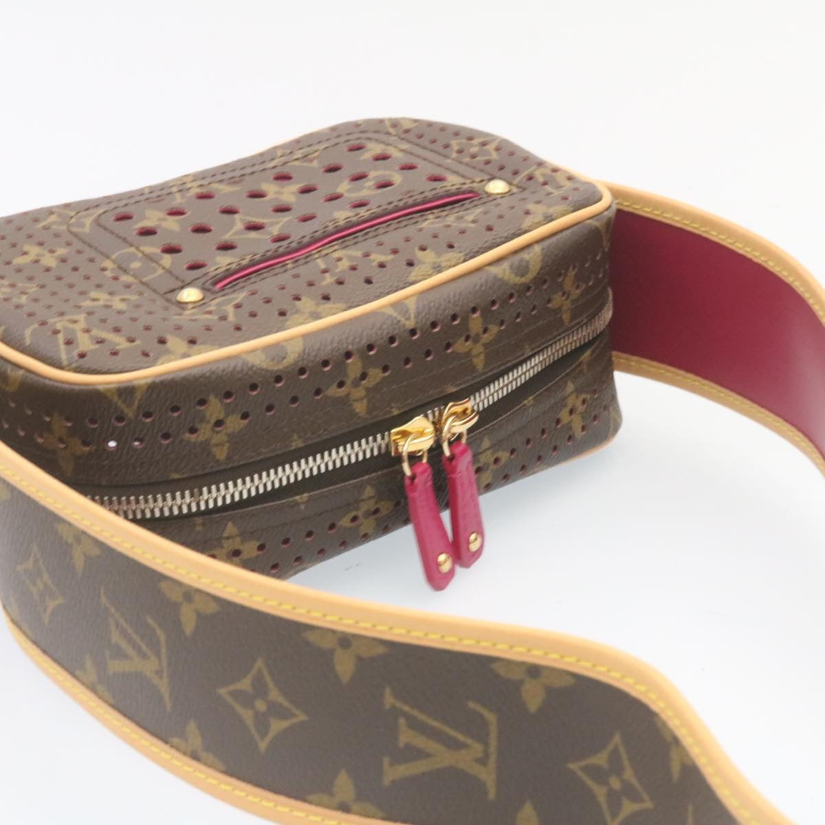 LOUIS VUITTON Monogram Perfo Mini Trocadero Shoulder Bag M95175 LV Auth 28917SAV