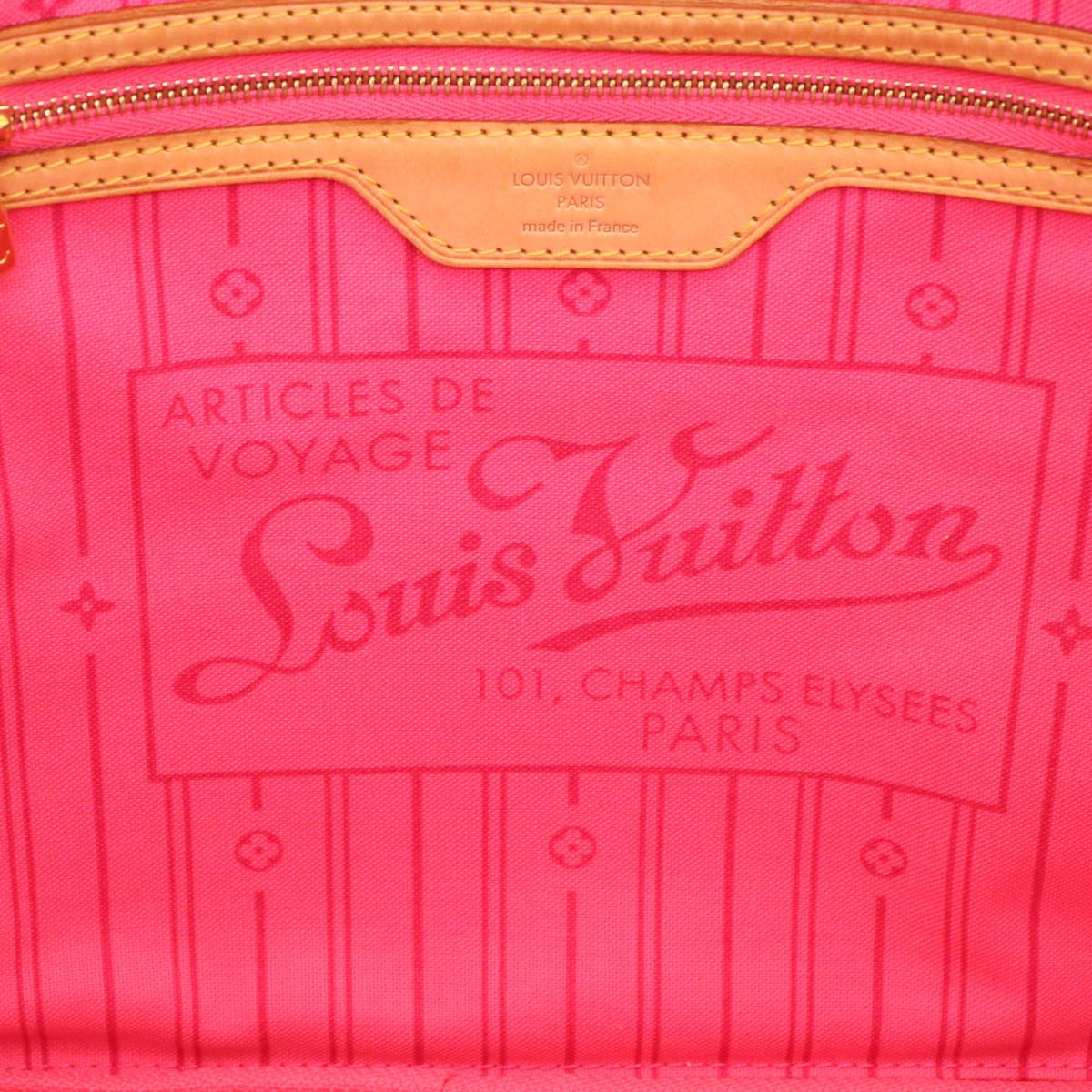 LOUIS VUITTON Monogram Rose Neverfull MM Tote Bag M48613 LV Auth 29172SAV