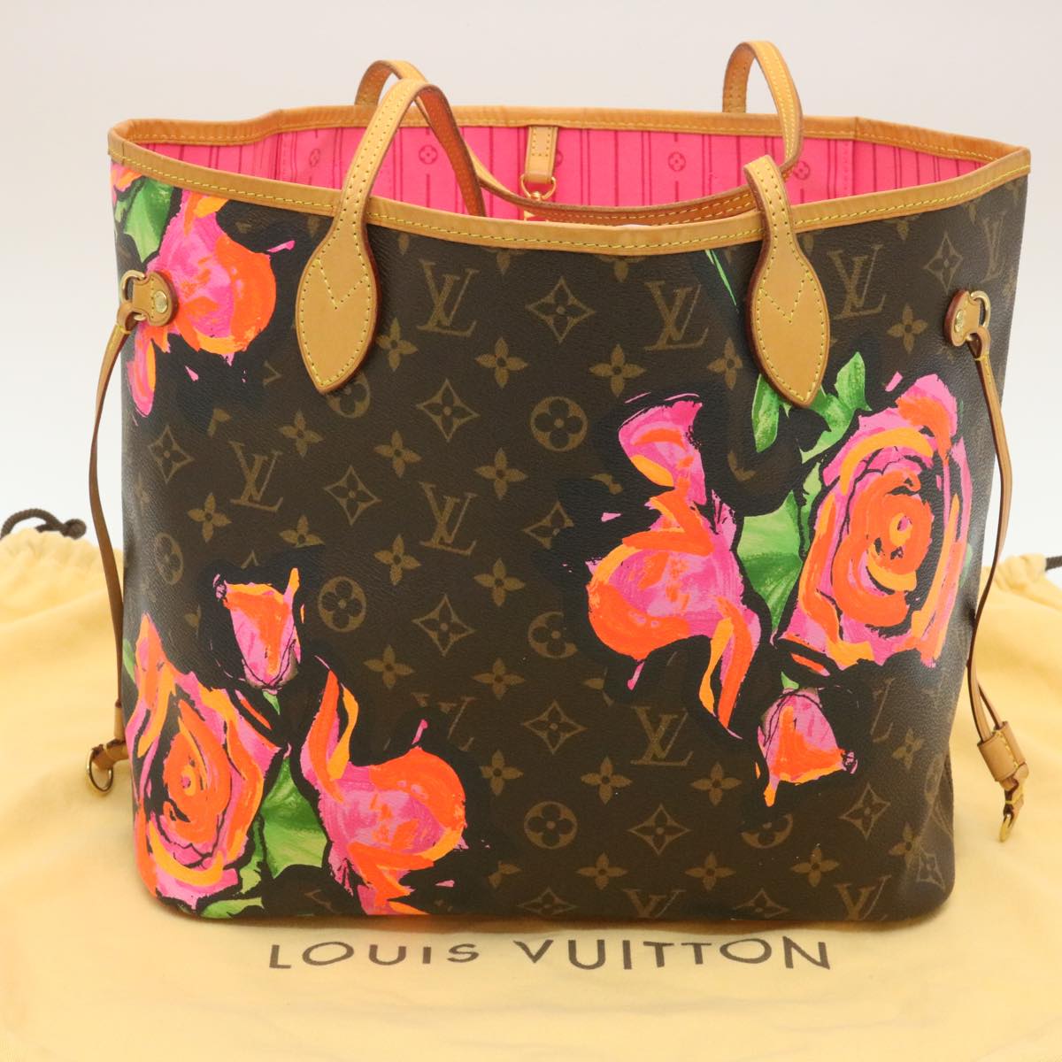 LOUIS VUITTON Monogram Rose Neverfull MM Tote Bag M48613 LV Auth 29172SAV
