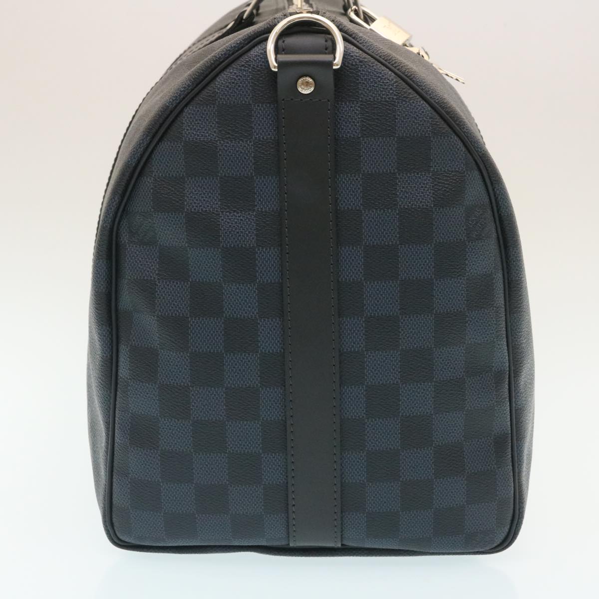 LOUIS VUITTON Damier Cobalt Keepall Bandouliere 45 Boston Bag N41349 Auth 29189S