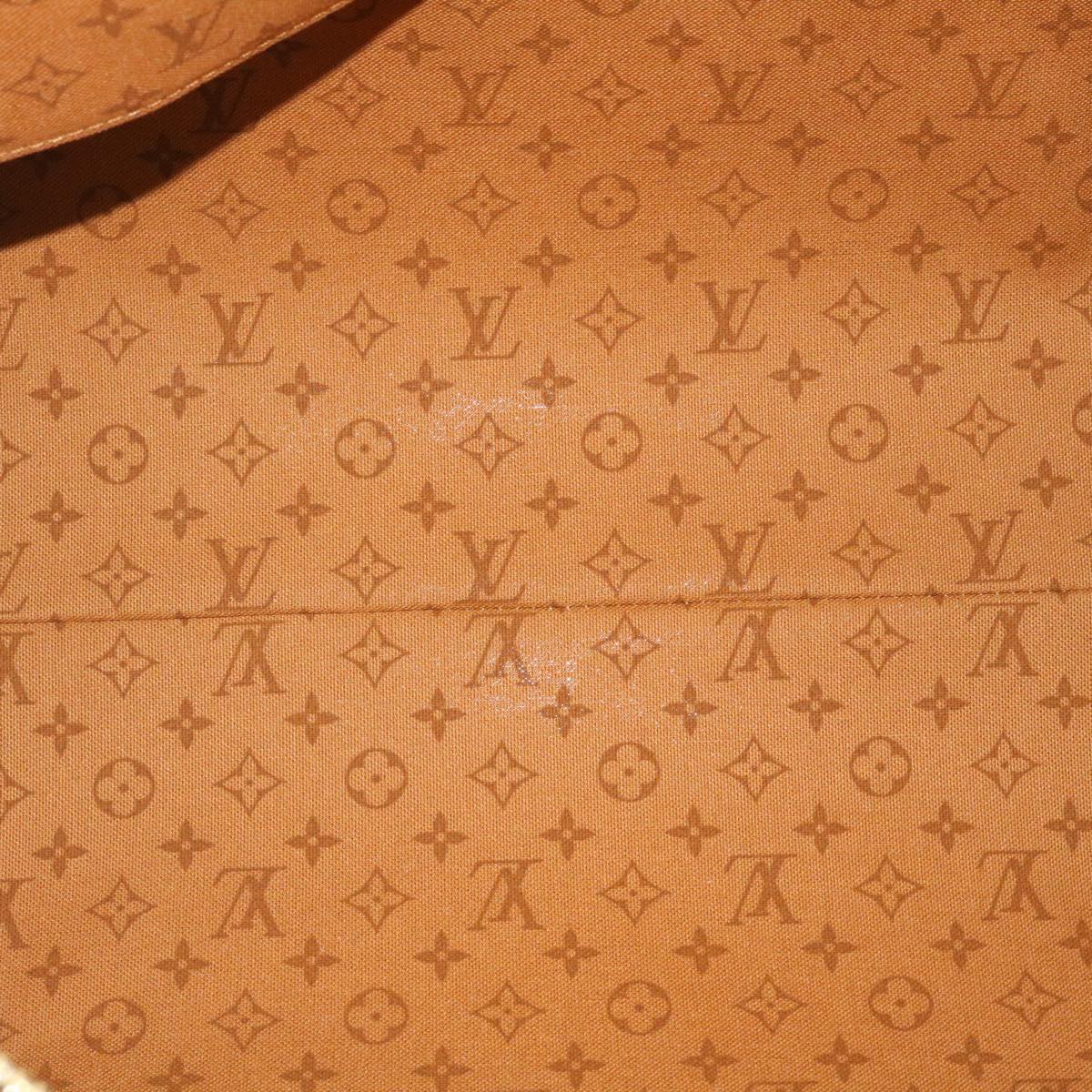 LOUIS VUITTON LV Crafty Keepall Bandouliere 45 Boston Caramel M45473 Auth 29194S