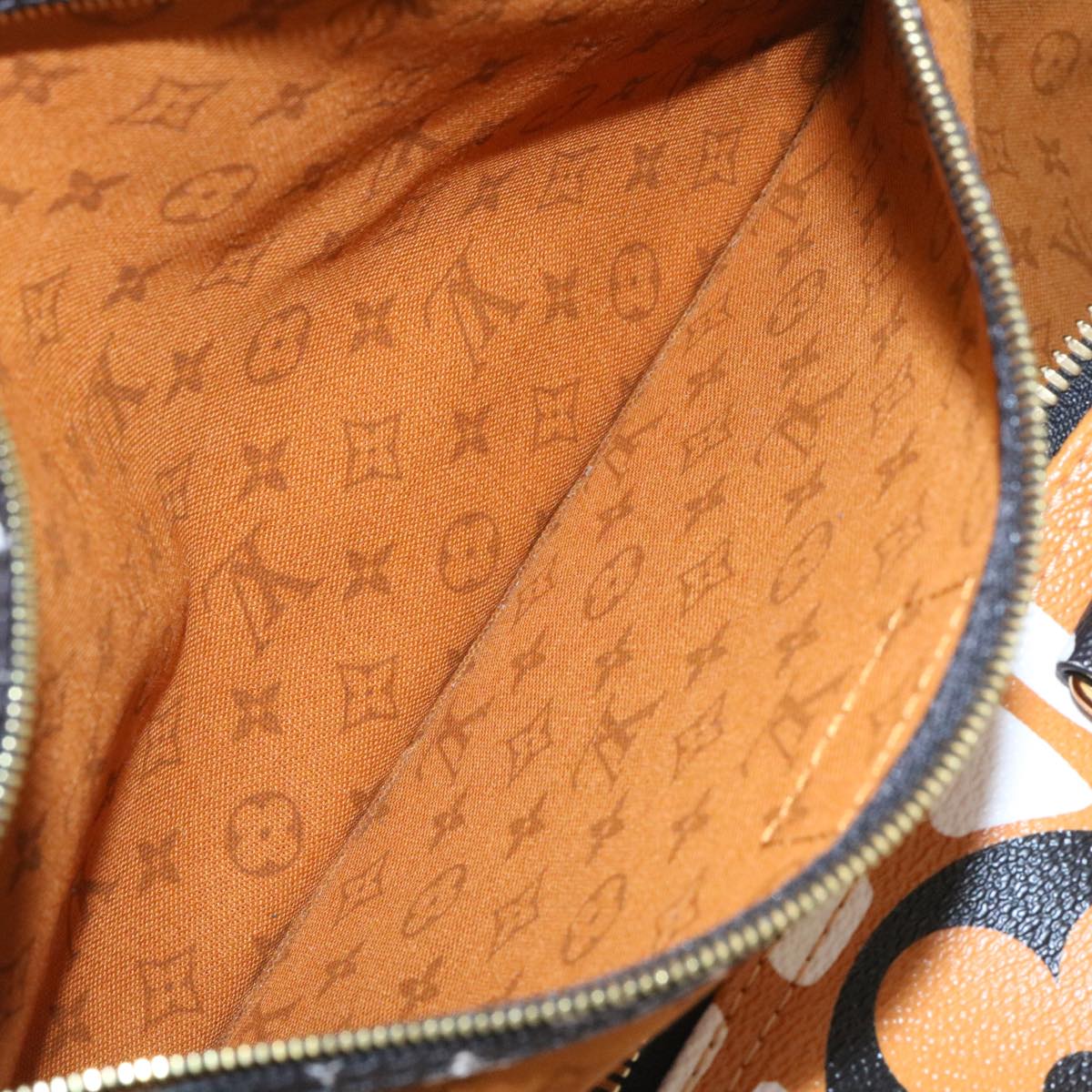 LOUIS VUITTON LV Crafty Keepall Bandouliere 45 Boston Caramel M45473 Auth 29194S