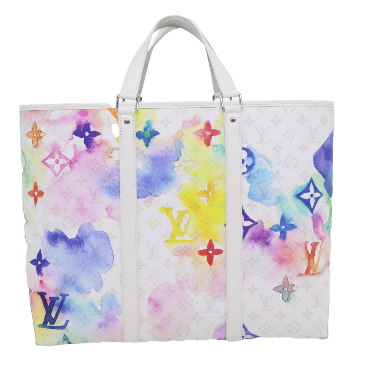 LOUIS VUITTON Monogram water Sac Weekend Tote Bag Multicolor M45754 Auth 29500S