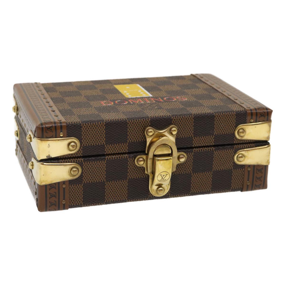 LOUIS VUITTON Damier Ebene Domino 28 Trunk LV Auth 29522A