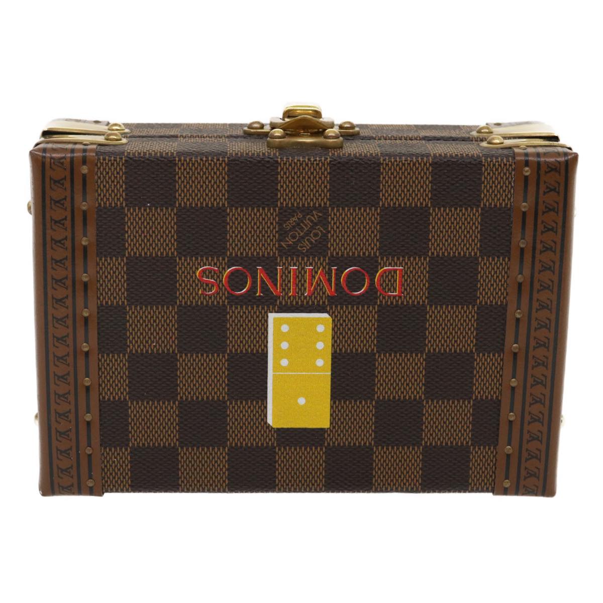 LOUIS VUITTON Damier Ebene Domino 28 Trunk LV Auth 29522A