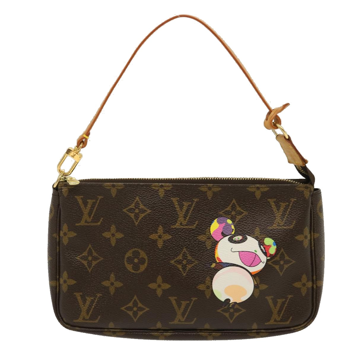 LOUIS VUITTON Monogram Panda Pochette Accessoires Pouch M51981 LV Auth 29555A