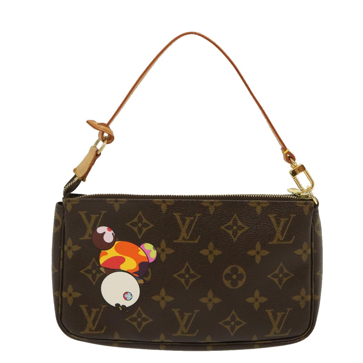 LOUIS VUITTON Monogram Panda Pochette Accessoires Pouch M51981 LV Auth 29555A