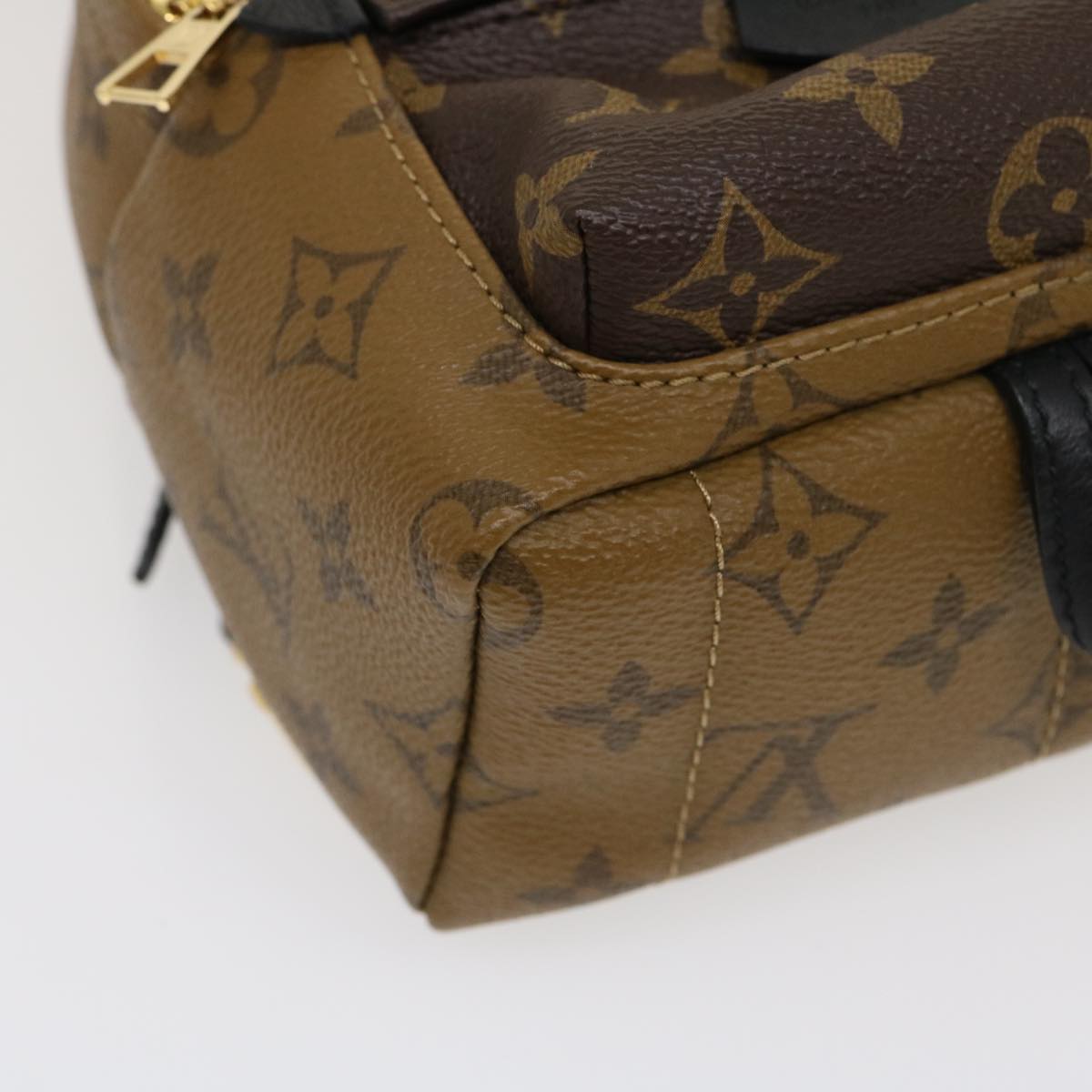 LOUIS VUITTON Monogram Reverse Palm Springs Mini Backpack M42411 LV Auth 29556A