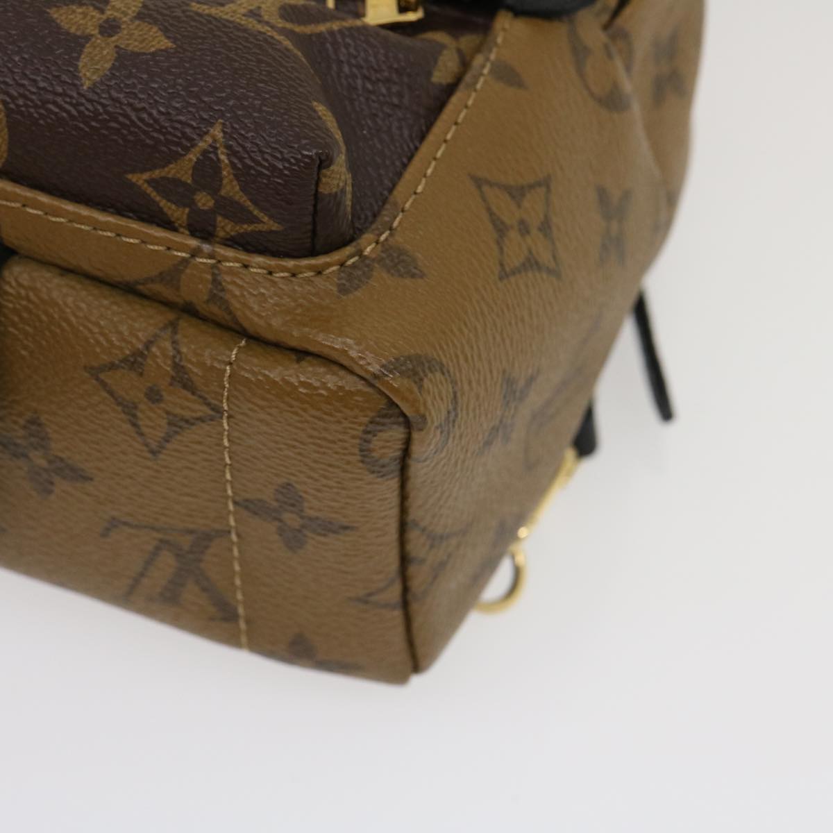 LOUIS VUITTON Monogram Reverse Palm Springs Mini Backpack M42411 LV Auth 29556A