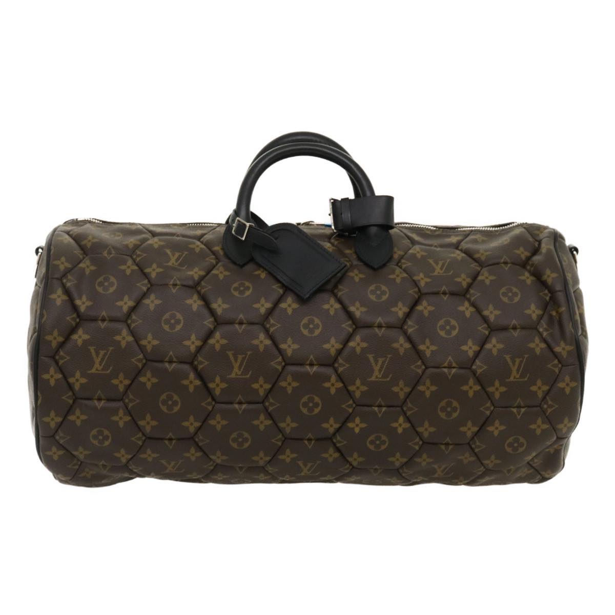 LOUIS VUITTON Monogram Macassar Neo sporty Hexagon Boston Bag M40398 Auth 29557A