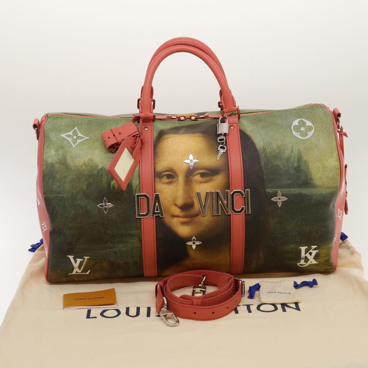 LOUIS VUITTON Masters Collection Keepall Bandouliere 50 Boston M43377 Auth 29559SM