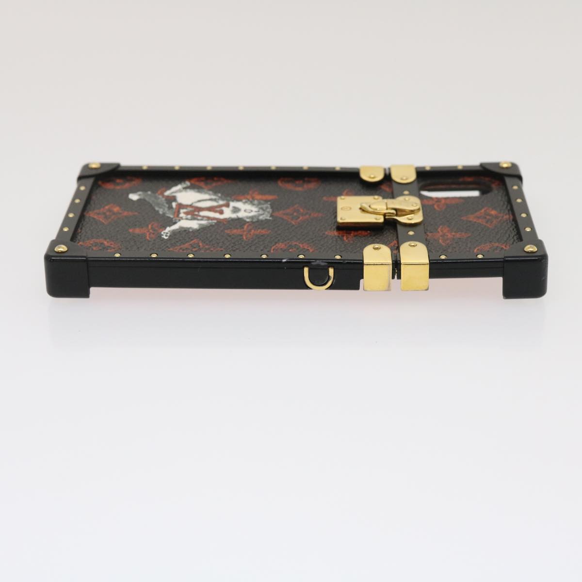 LOUIS VUITTON Transformed Monogram Cat Eye Trunk iPhone Case M63891 Auth 29562M