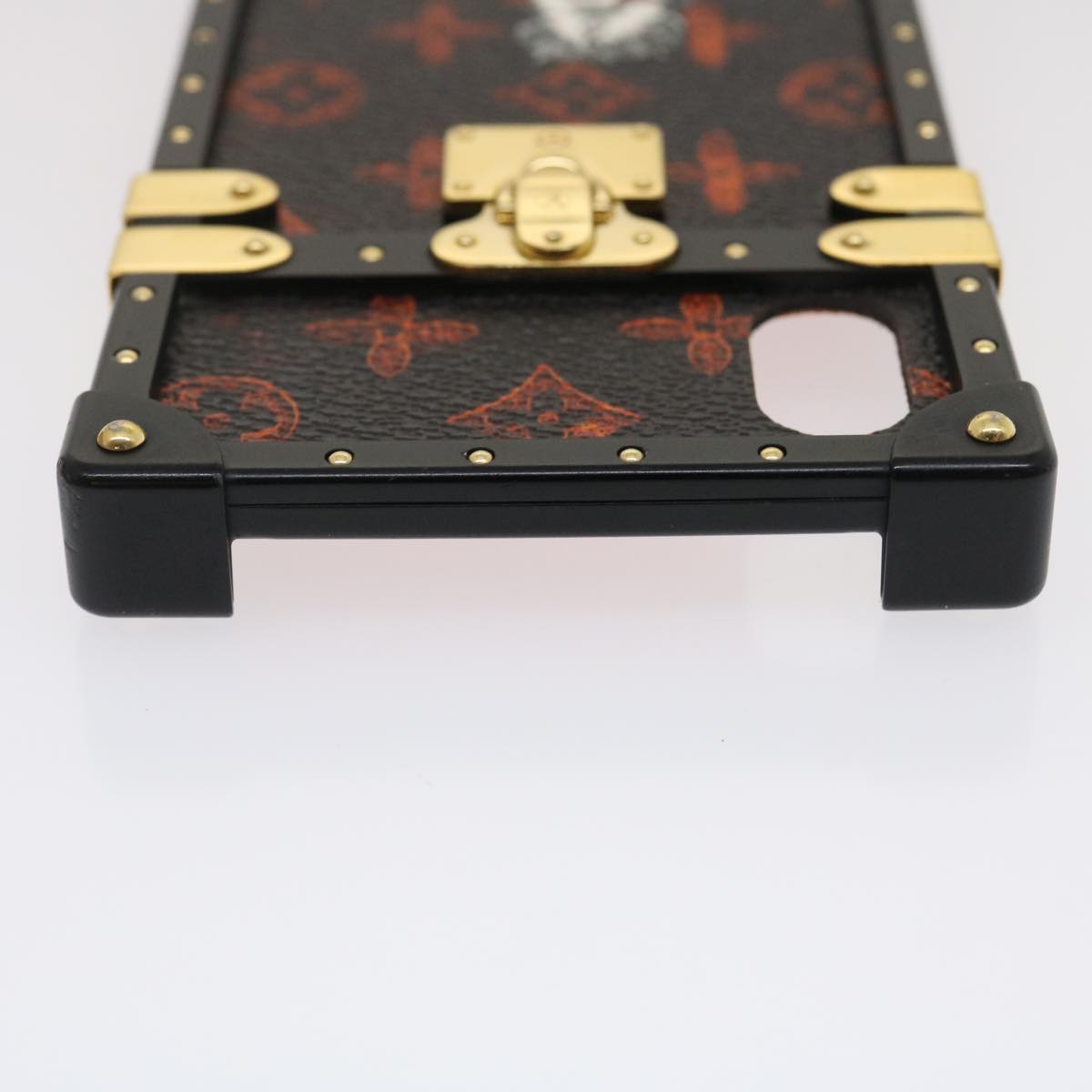 LOUIS VUITTON Transformed Monogram Cat Eye Trunk iPhone Case M63891 Auth 29562A