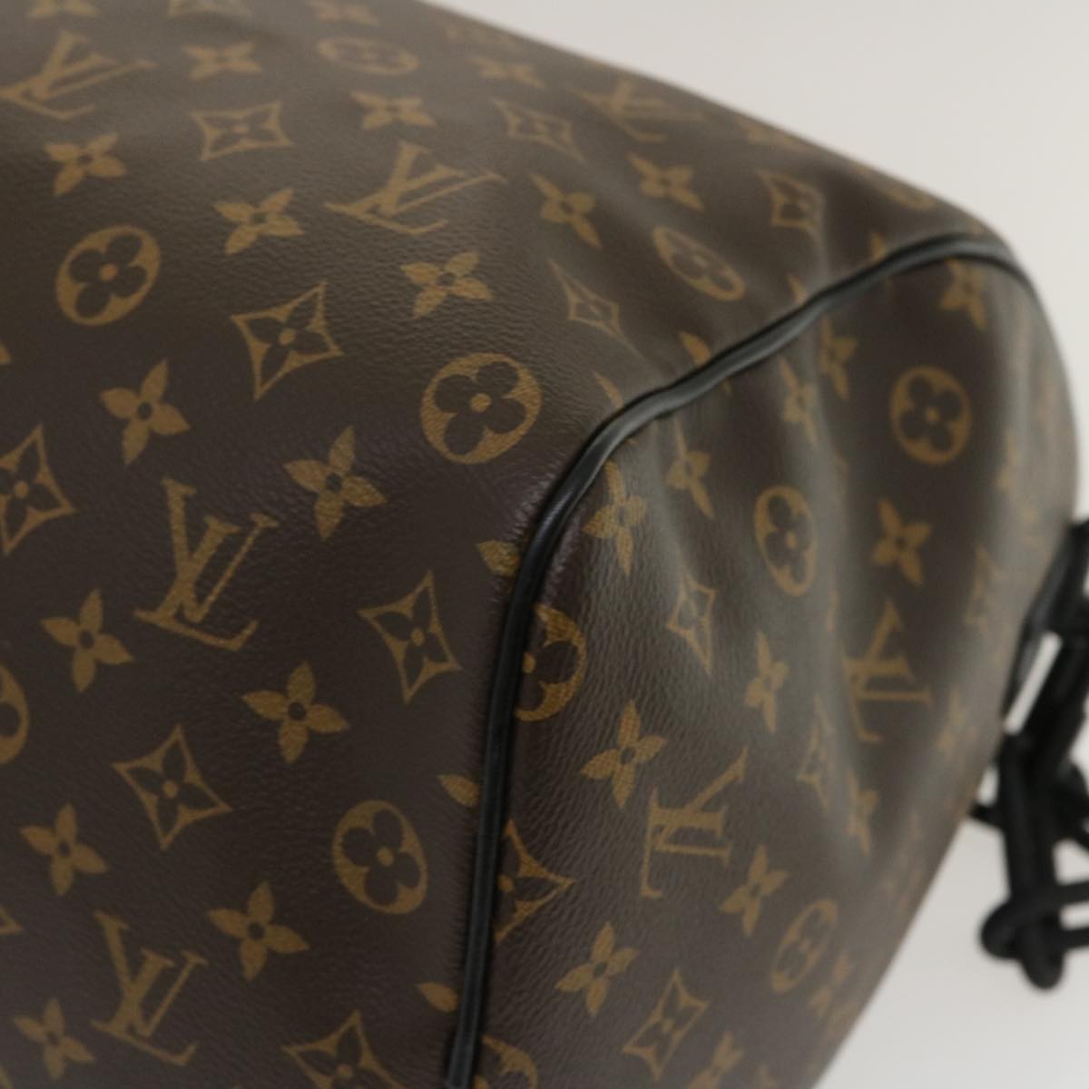 LOUIS VUITTON Monogram Virgil Abloh Keepall Band 50 BostonBag M44471 Auth 29582A