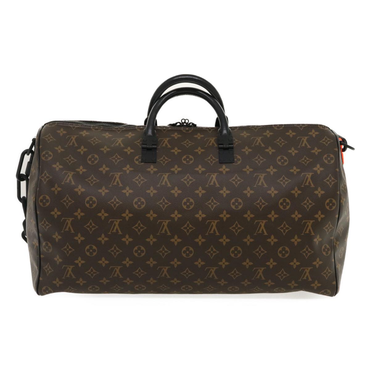 LOUIS VUITTON Monogram Virgil Abloh Keepall Band 50 BostonBag M44471 Auth 29582A