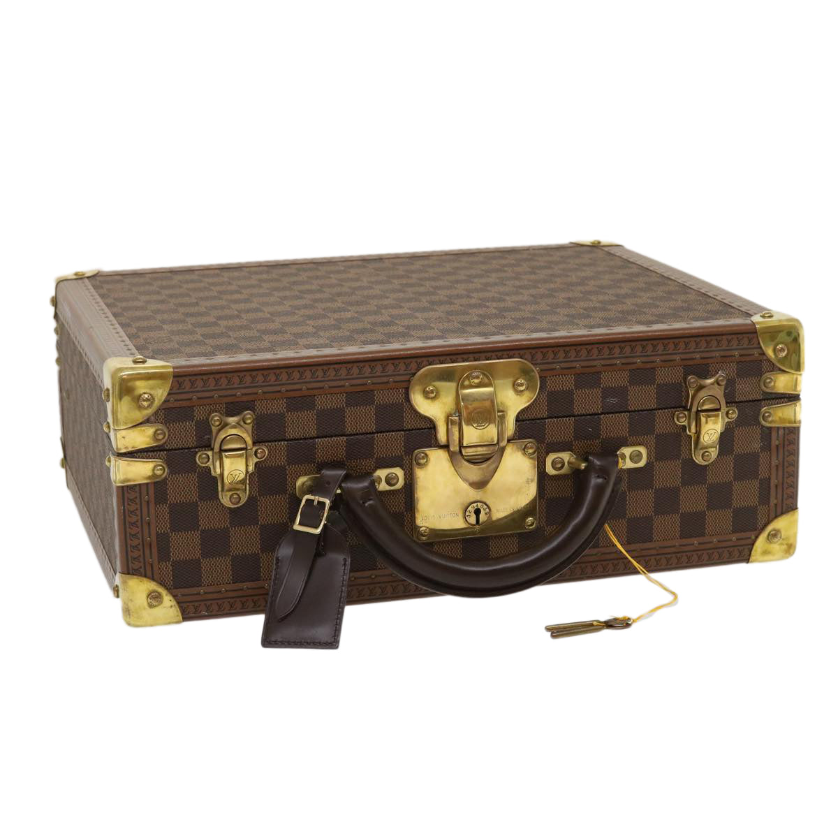 LOUIS VUITTON Damier Ebene Cotteville 40 Trunk LV Auth 29607A