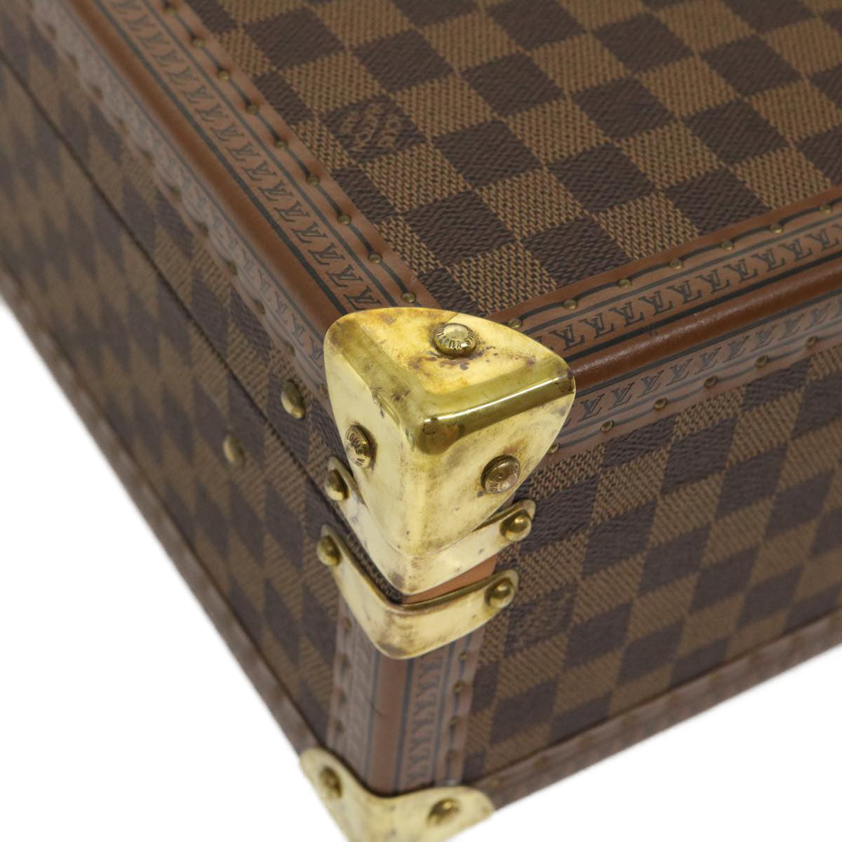 LOUIS VUITTON Damier Ebene Cotteville 40 Trunk LV Auth 29607A