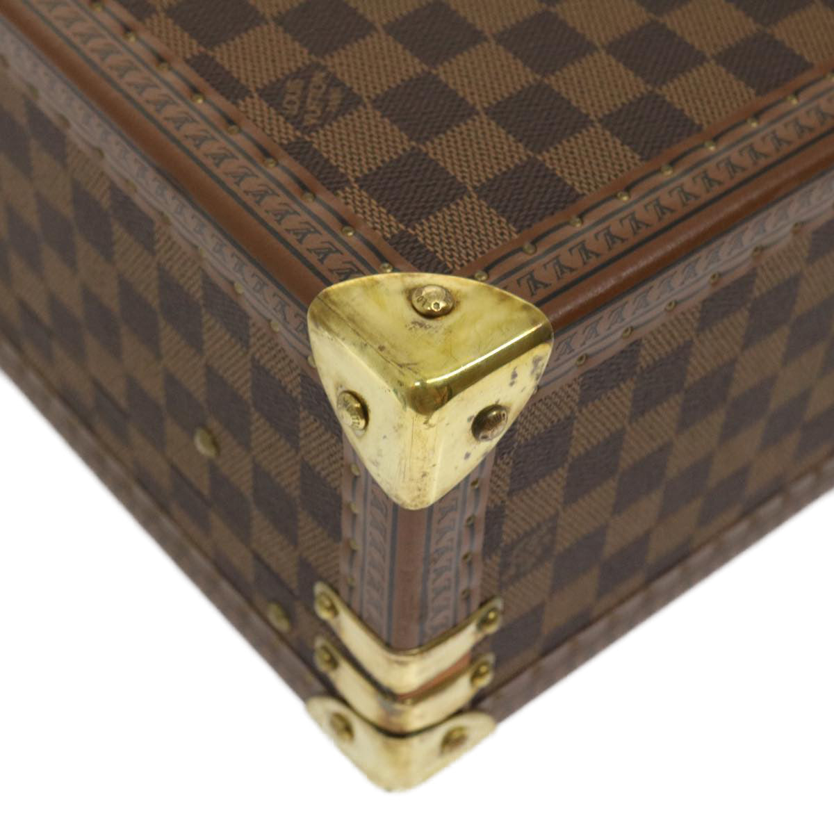 LOUIS VUITTON Damier Ebene Cotteville 40 Trunk LV Auth 29607A