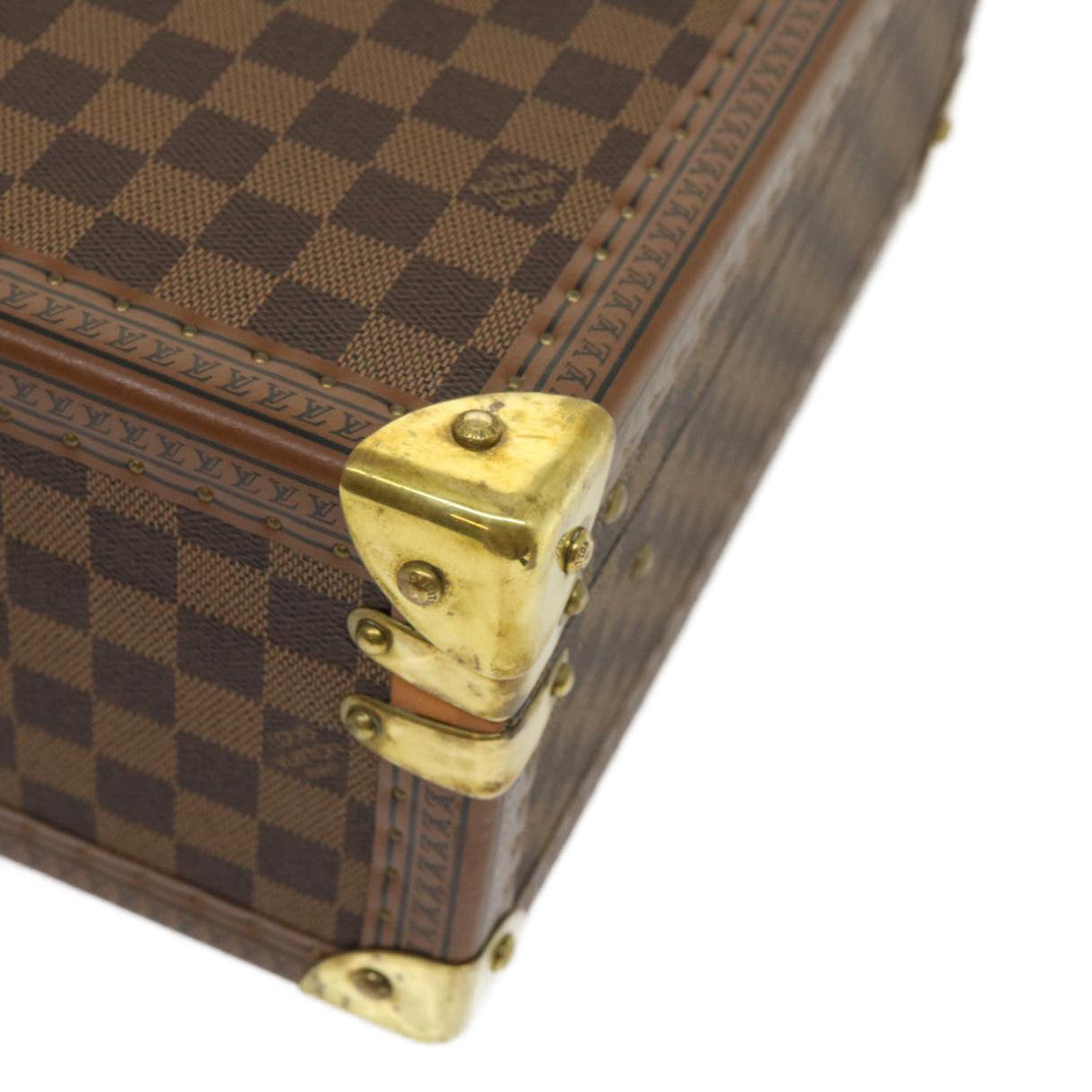 LOUIS VUITTON Damier Ebene Cotteville 40 Trunk LV Auth 29607A