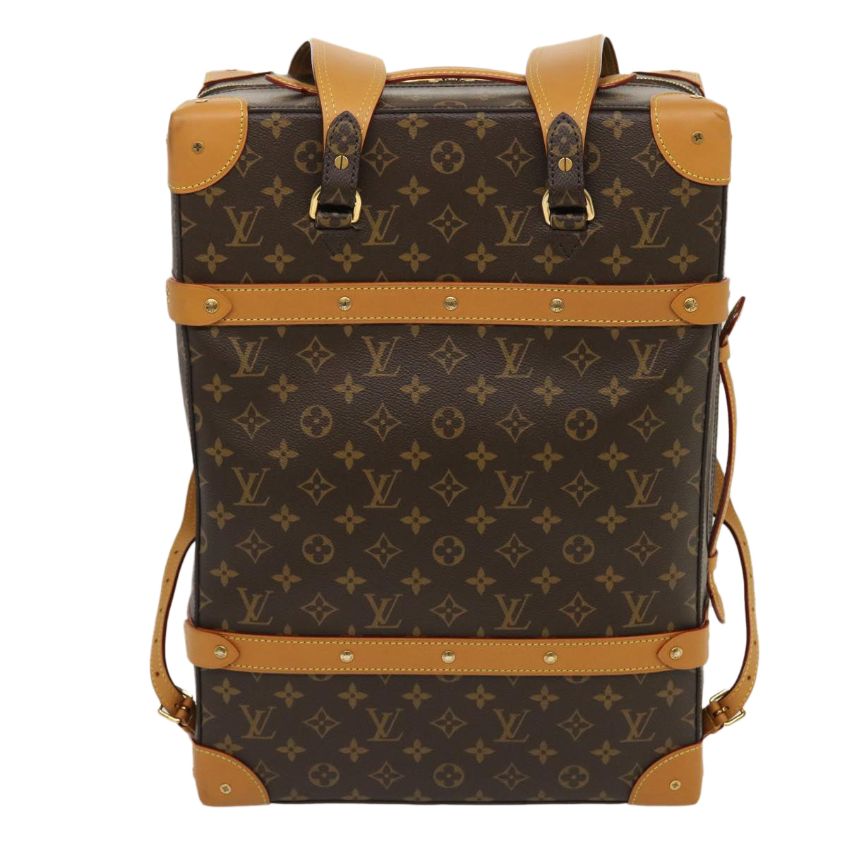 LOUIS VUITTON Monogram Soft Trunk Backpack MM Trunk M44749 LV Auth 29610SM