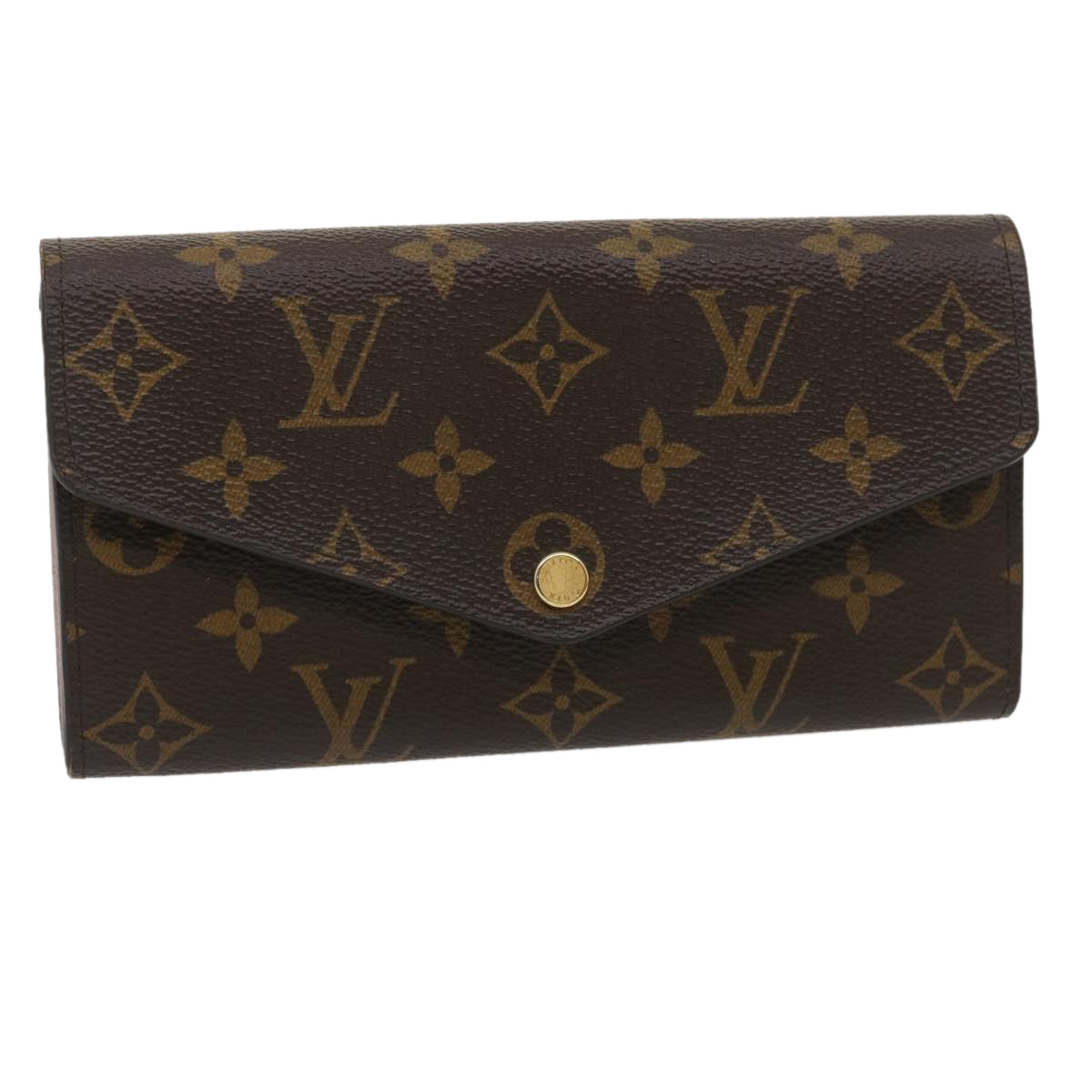 LOUIS VUITTON Monogram Portefeuille Sarah Long Wallet Pink M62235 LV Auth 29709A