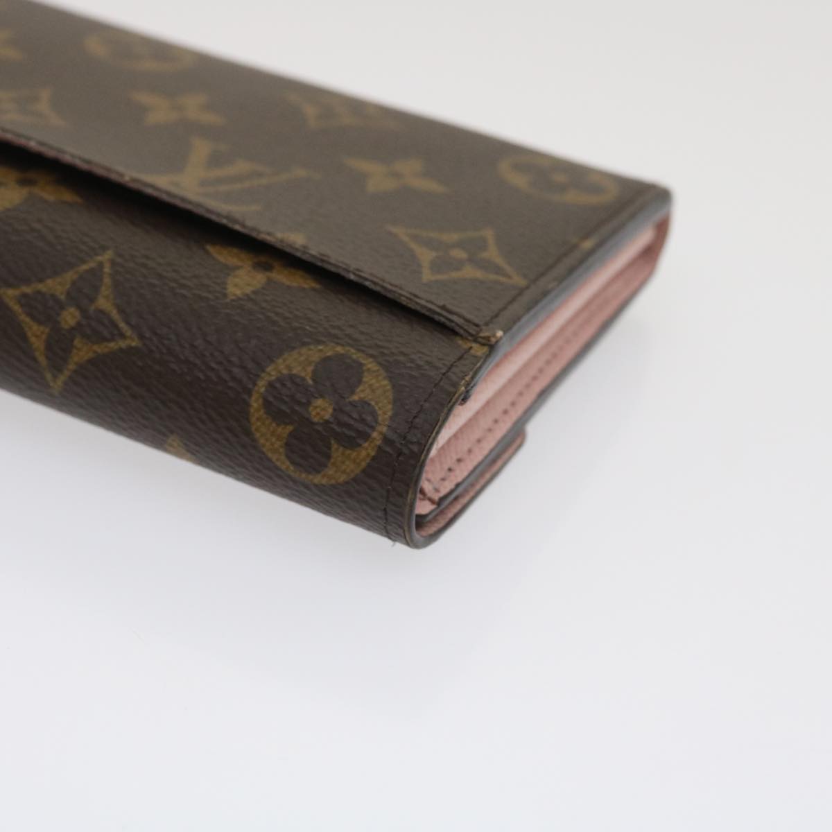 LOUIS VUITTON Monogram Portefeuille Sarah Long Wallet Pink M62235 LV Auth 29709A