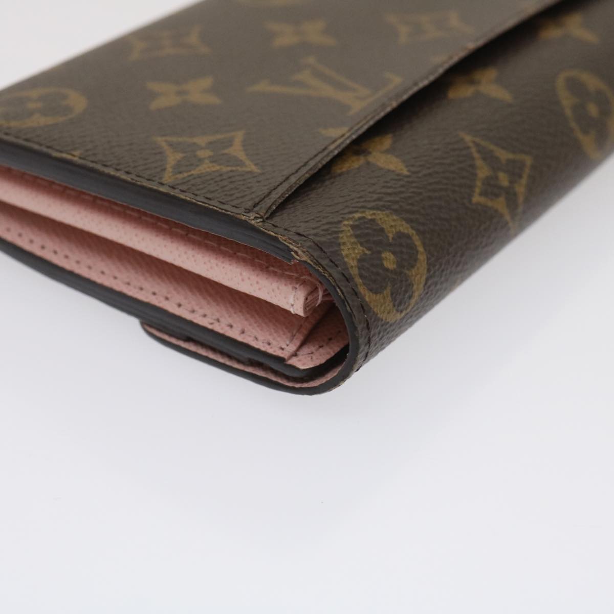 LOUIS VUITTON Monogram Portefeuille Sarah Long Wallet Pink M62235 LV Auth 29709A