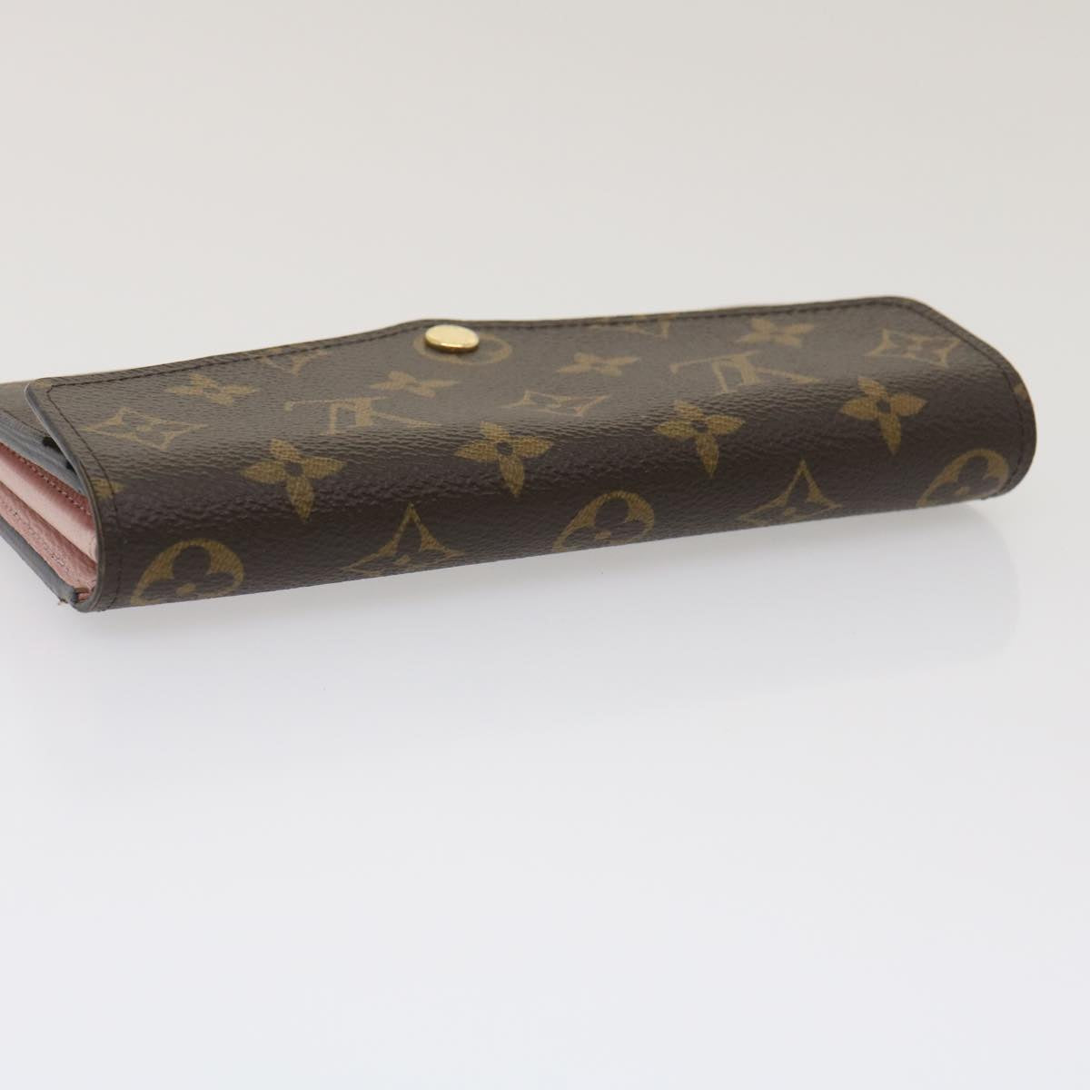 LOUIS VUITTON Monogram Portefeuille Sarah Long Wallet Pink M62235 LV Auth 29709A