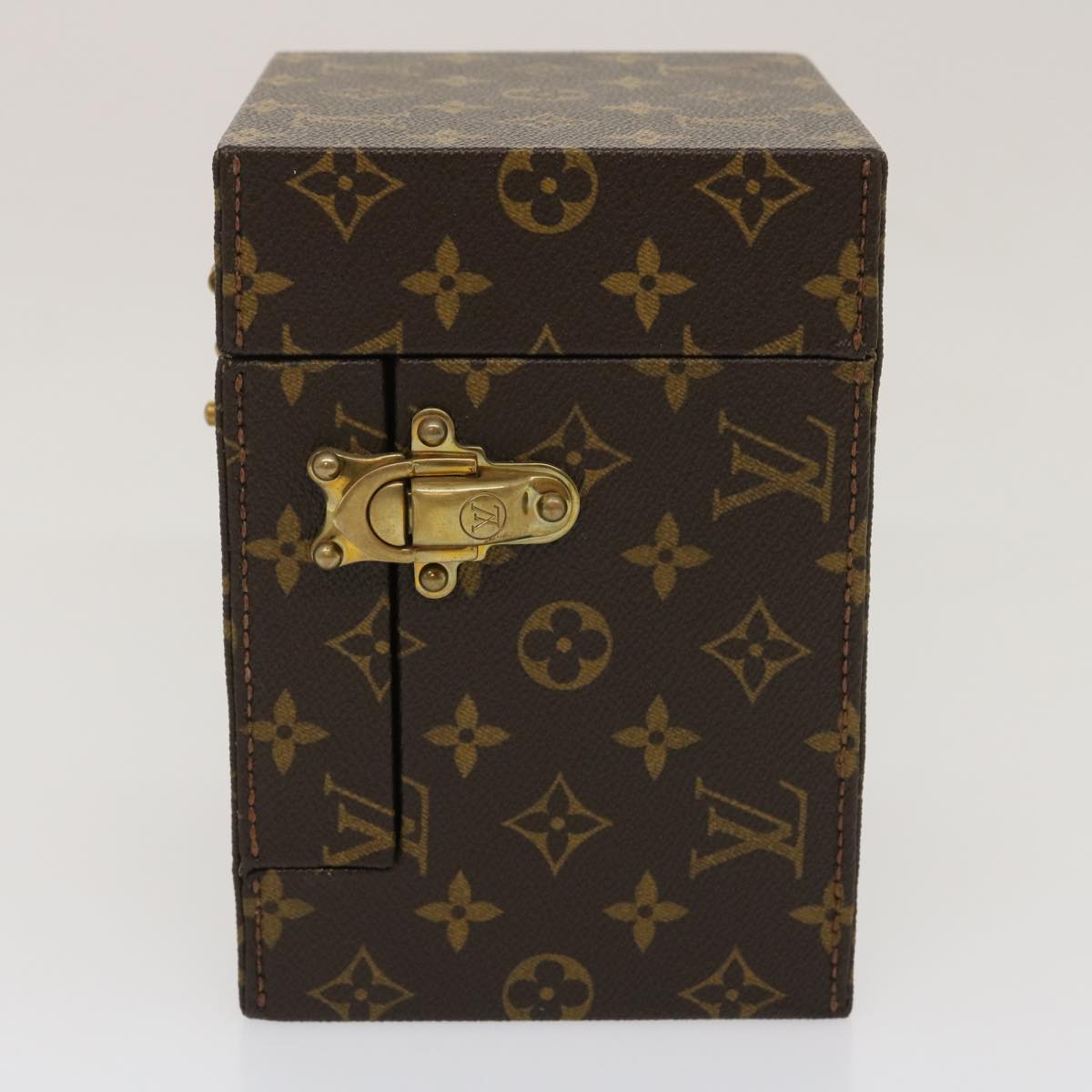 LOUIS VUITTON Monogram Coffret Winding Machine Accessory Case M48126 Auth 29828SM