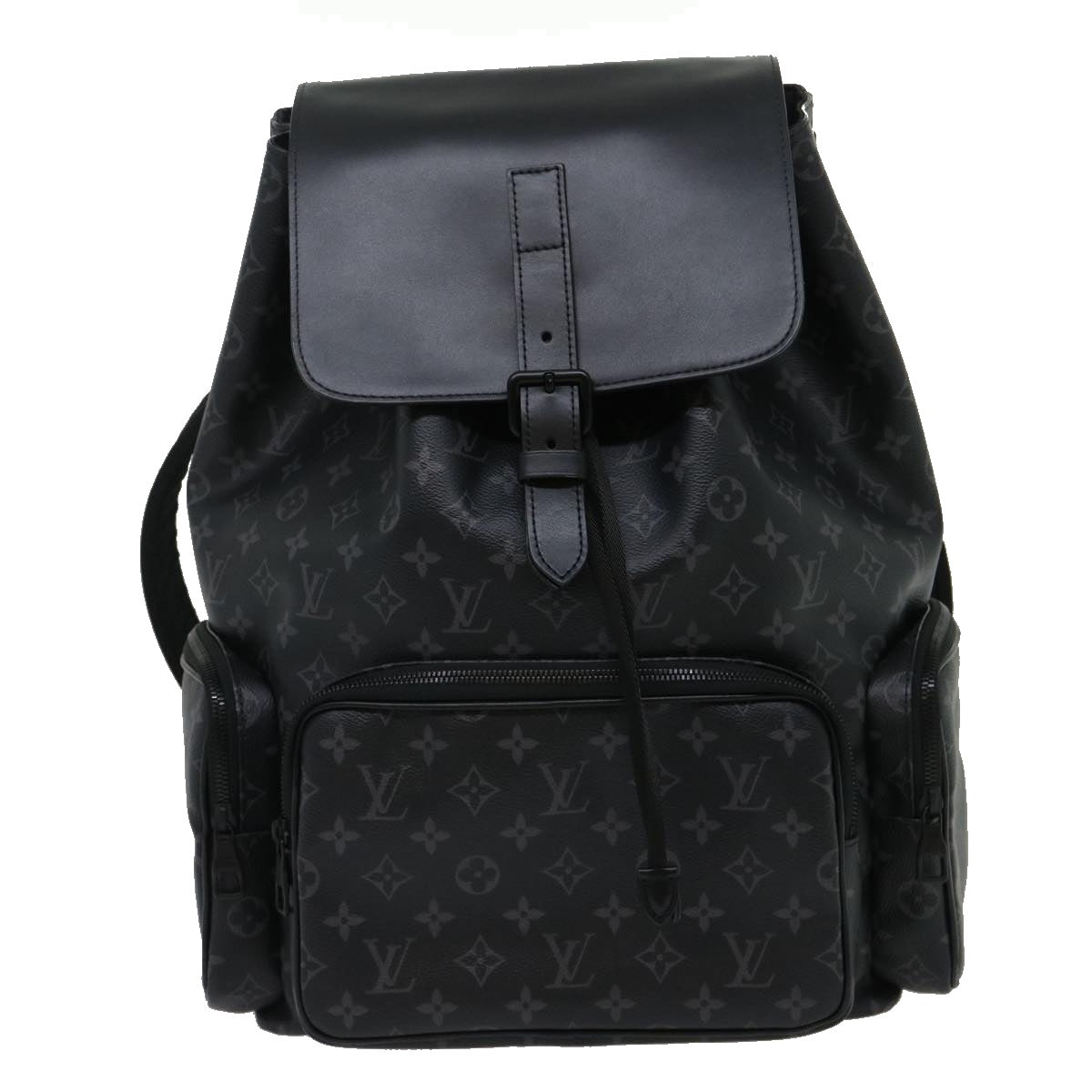 LOUIS VUITTON Monogram Eclipse Trio Backpack Backpack M45538 LV Auth 29886A