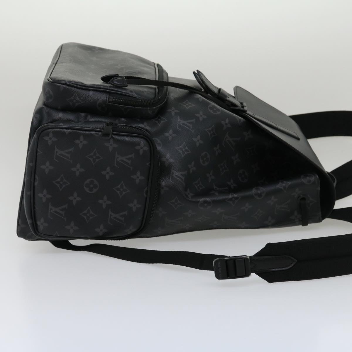 LOUIS VUITTON Monogram Eclipse Trio Backpack Backpack M45538 LV Auth 29886A