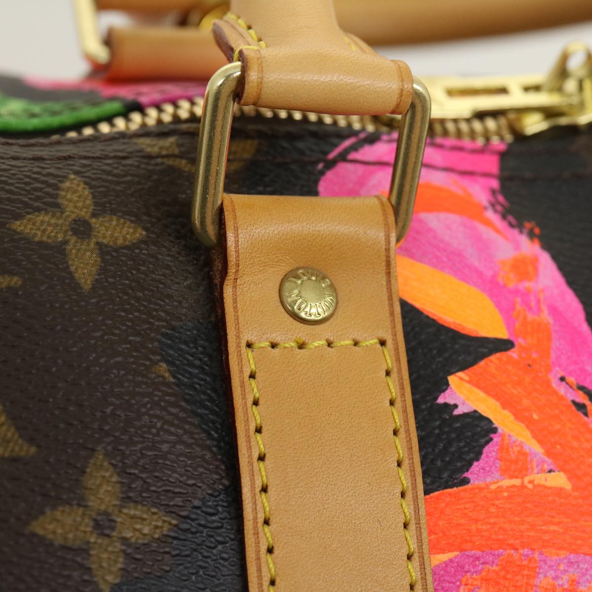 LOUIS VUITTON Monogram Rose Keepall 50 Boston Bag M48605 LV Auth 29944SV