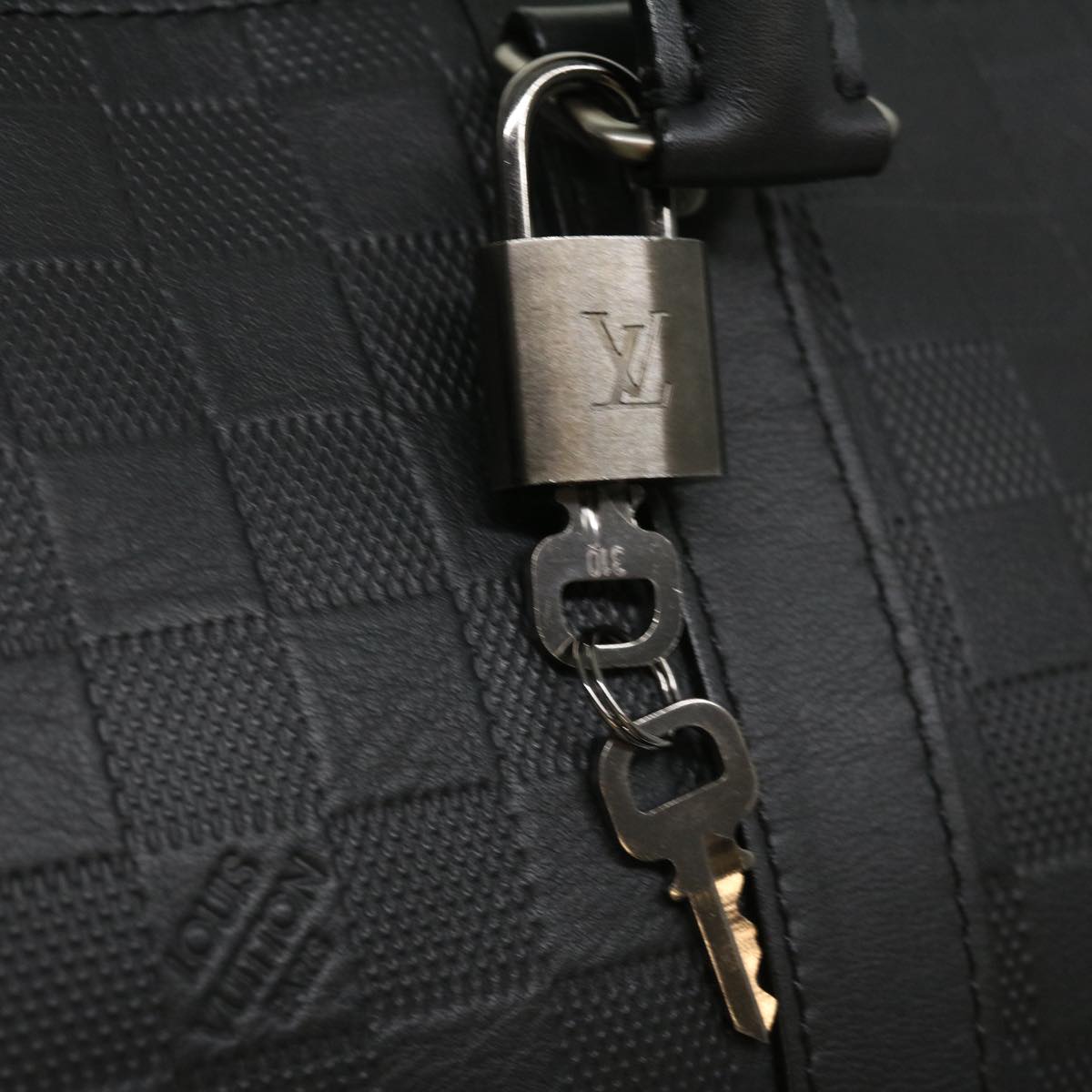 LOUIS VUITTON Damier Infini Keepall Bandouliere 45 Boston Bag N41145 LV 29957S