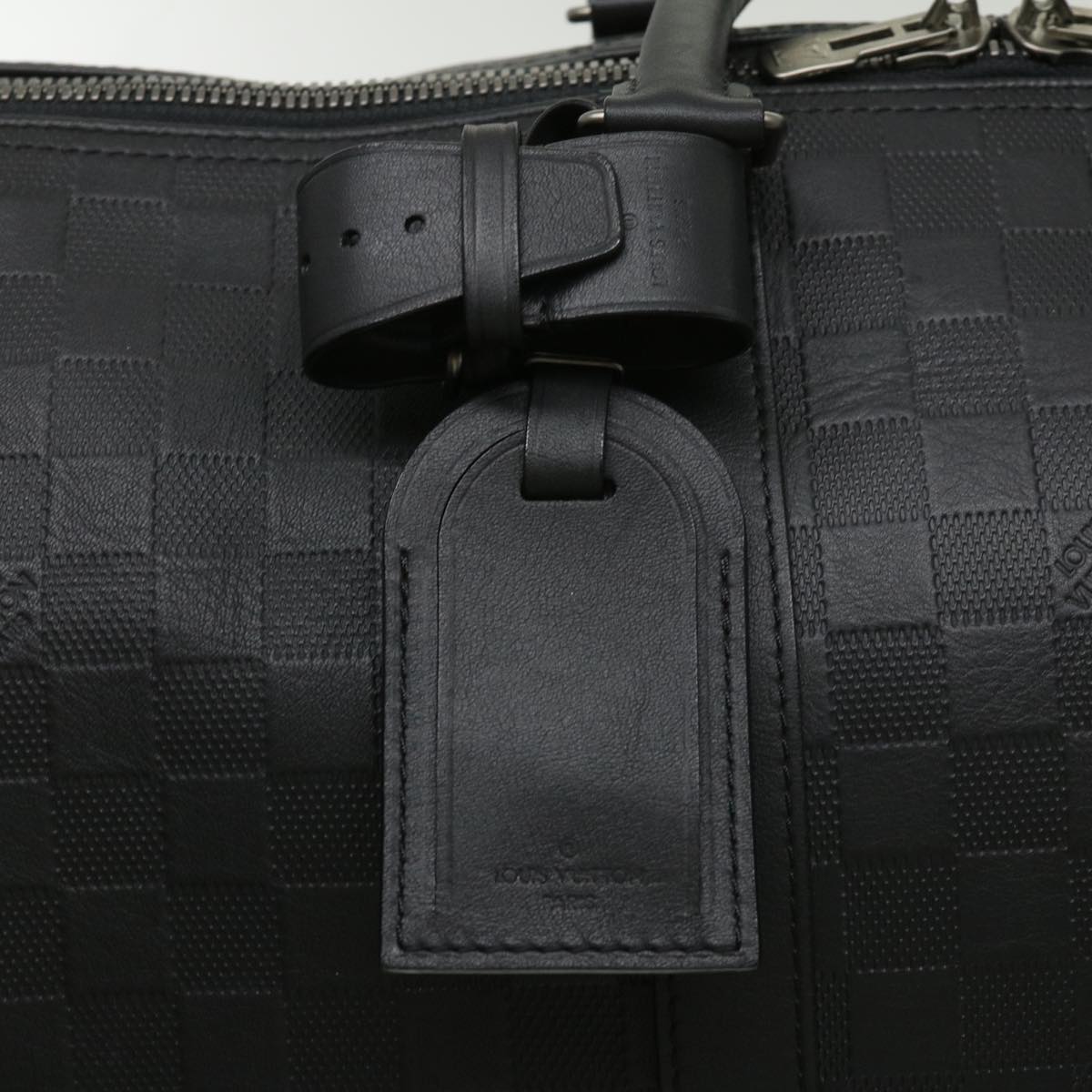 LOUIS VUITTON Damier Infini Keepall Bandouliere 45 Boston Bag N41145 LV 29957S