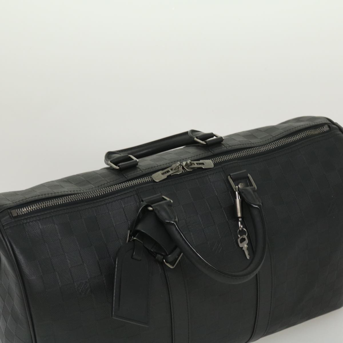 LOUIS VUITTON Damier Infini Keepall Bandouliere 45 Boston Bag N41145 LV 29957S