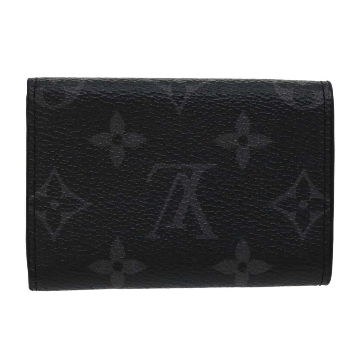 LOUISVUITTON Monogram Eclipse Reverse DiscoveryCompact Wallet M45417 Auth 30461A