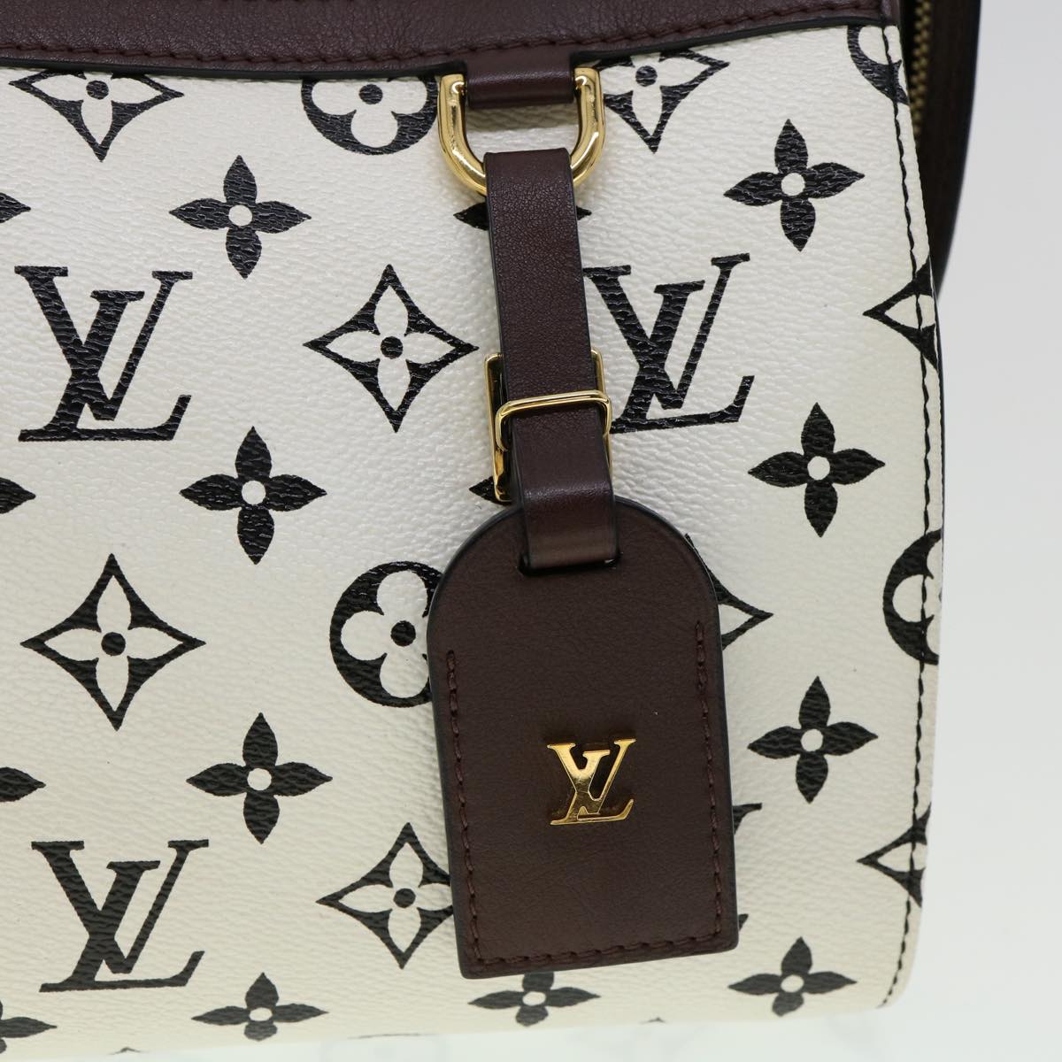 LOUIS VUITTON Monogram Speedy Amazon PM Shoulder Bag White M42210 Auth 30478SM