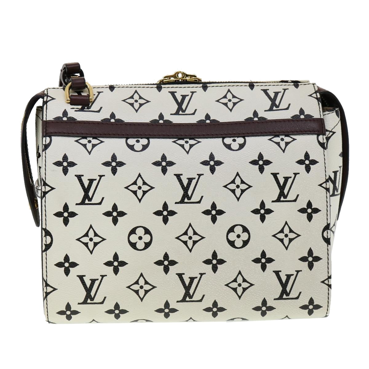 LOUIS VUITTON Monogram Speedy Amazon PM Shoulder Bag White M42210 Auth 30478SM