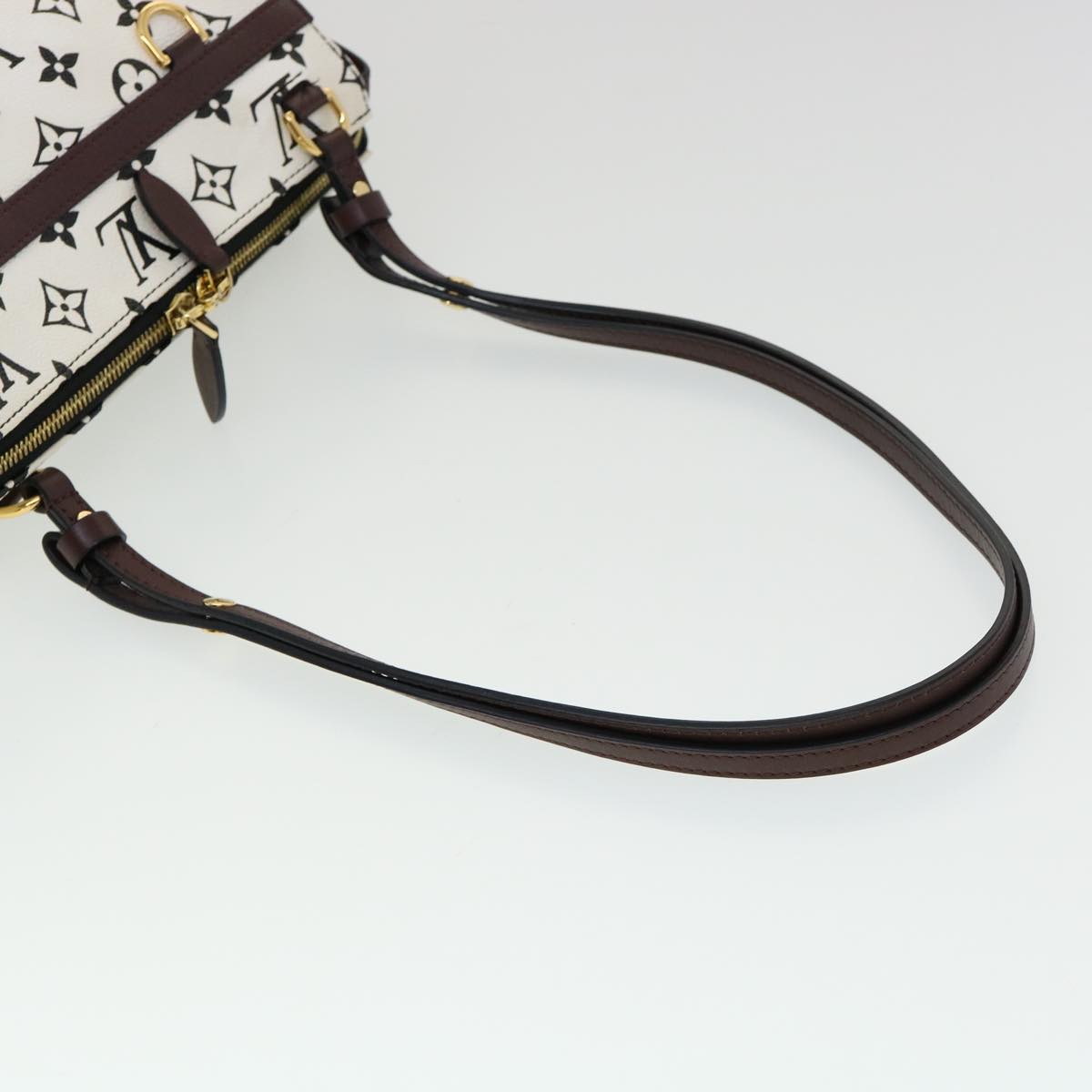 LOUIS VUITTON Monogram Speedy Amazon PM Shoulder Bag White M42210 Auth 30478SM