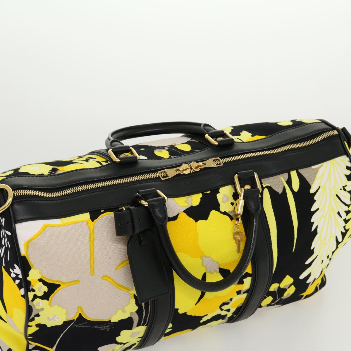 LOUIS VUITTON Toile Canwan Keepall Bandouliere 50 Boston Bag M95366 Auth 30574S