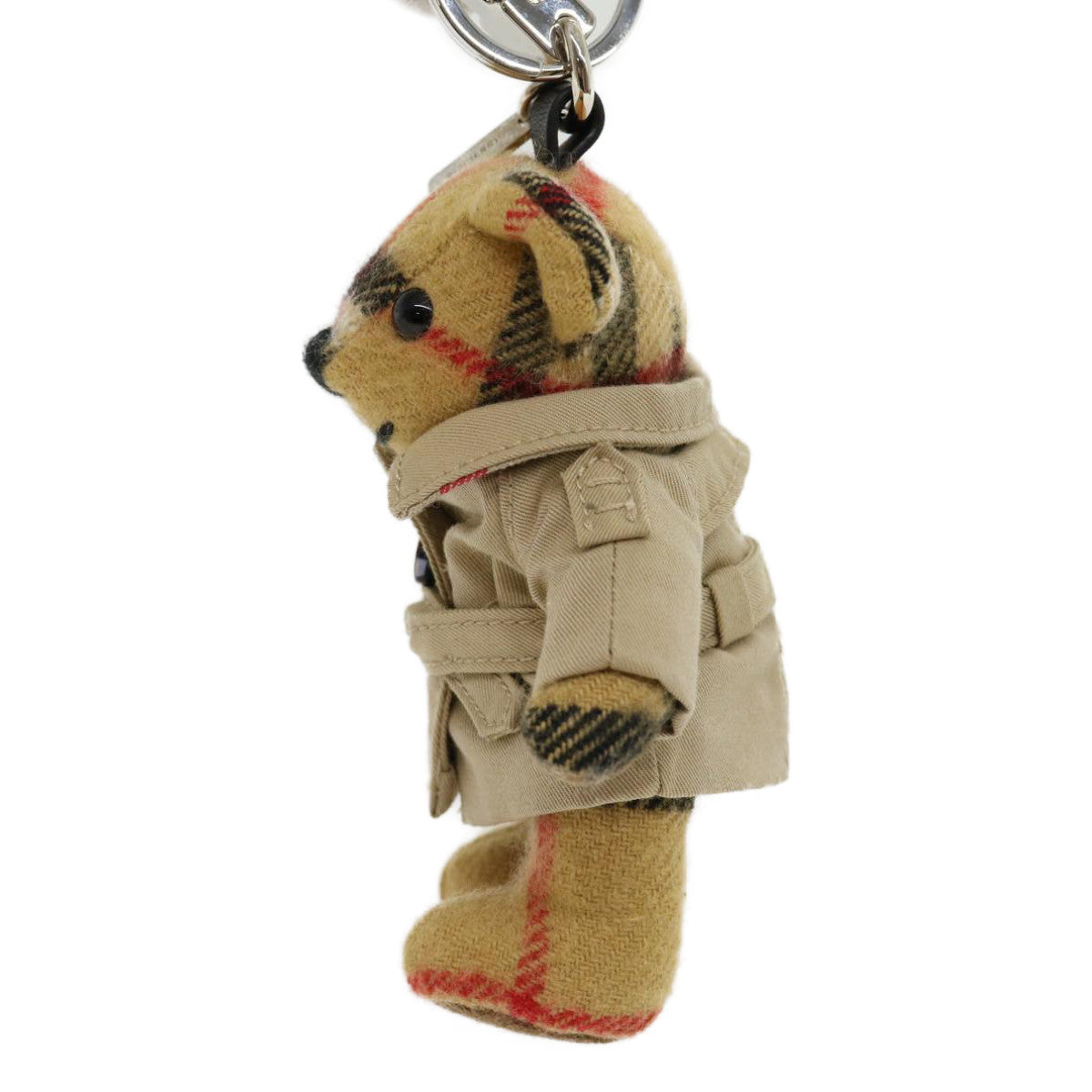 BURBERRY Nova Check Thomas Bear Key Holder Beige Auth 30905A