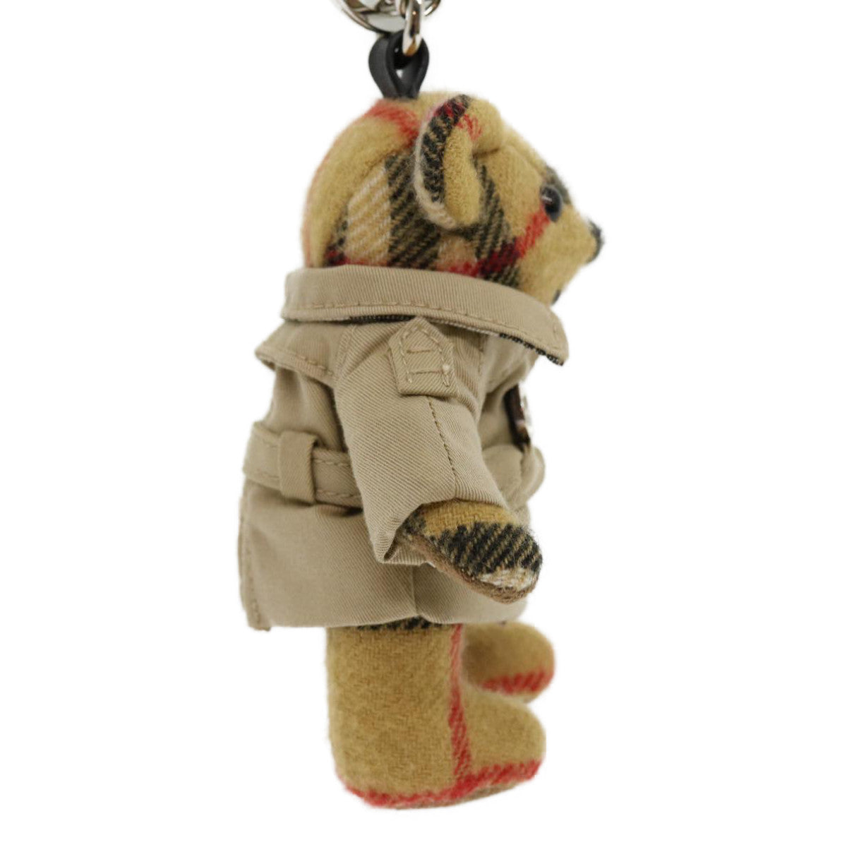 BURBERRY Nova Check Thomas Bear Key Holder Beige Auth 30905A