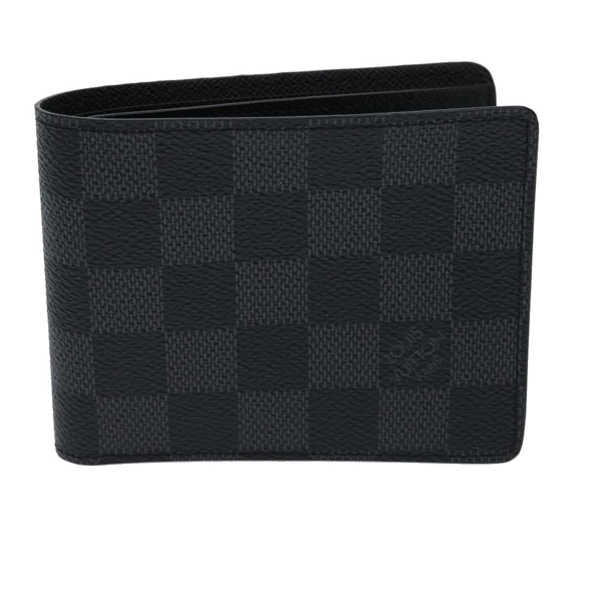 LOUIS VUITTON Damier Graphite Portefeuille Slender Wallet N63261 LV Auth 31031A